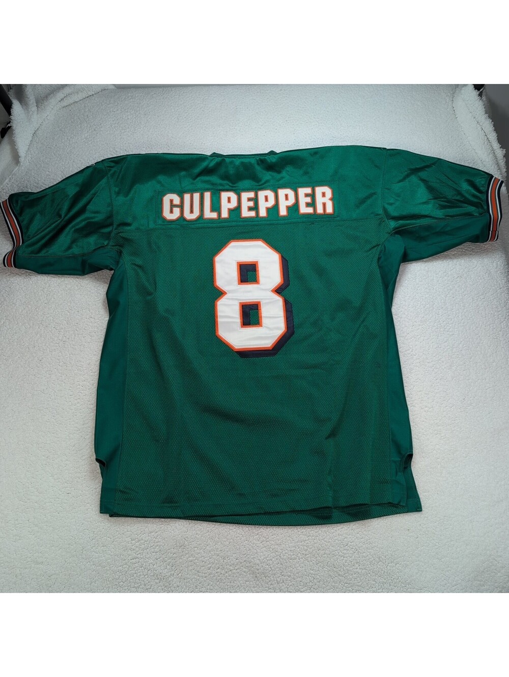 Y2K Daunte Culpepper #8 Miami Dolphins Reebok NFL Stitched Jersey Men' 54 Green